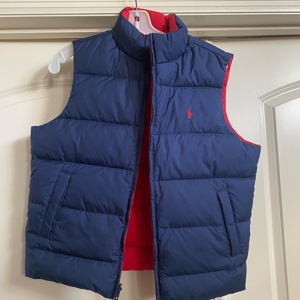 Boys reversible polo vest